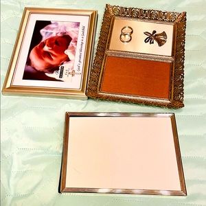Bundle of 3 silver picture frames